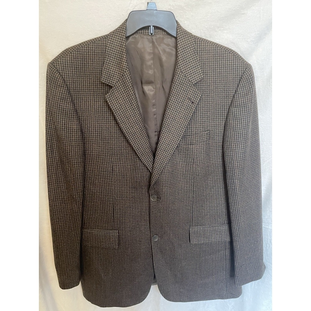 RBM Collection 42L Sport Coat‎ 100% Wool  Brown 2 Button